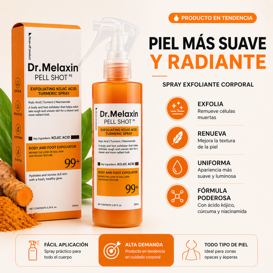 Dr. Melaxin Spray exfoliante Pell Shot con ácido kójico y cúrcuma