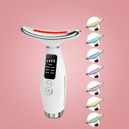Masajeador Facial Reafirmante LED – Piel Más Firme y Radiante desde Casa ✨🌸